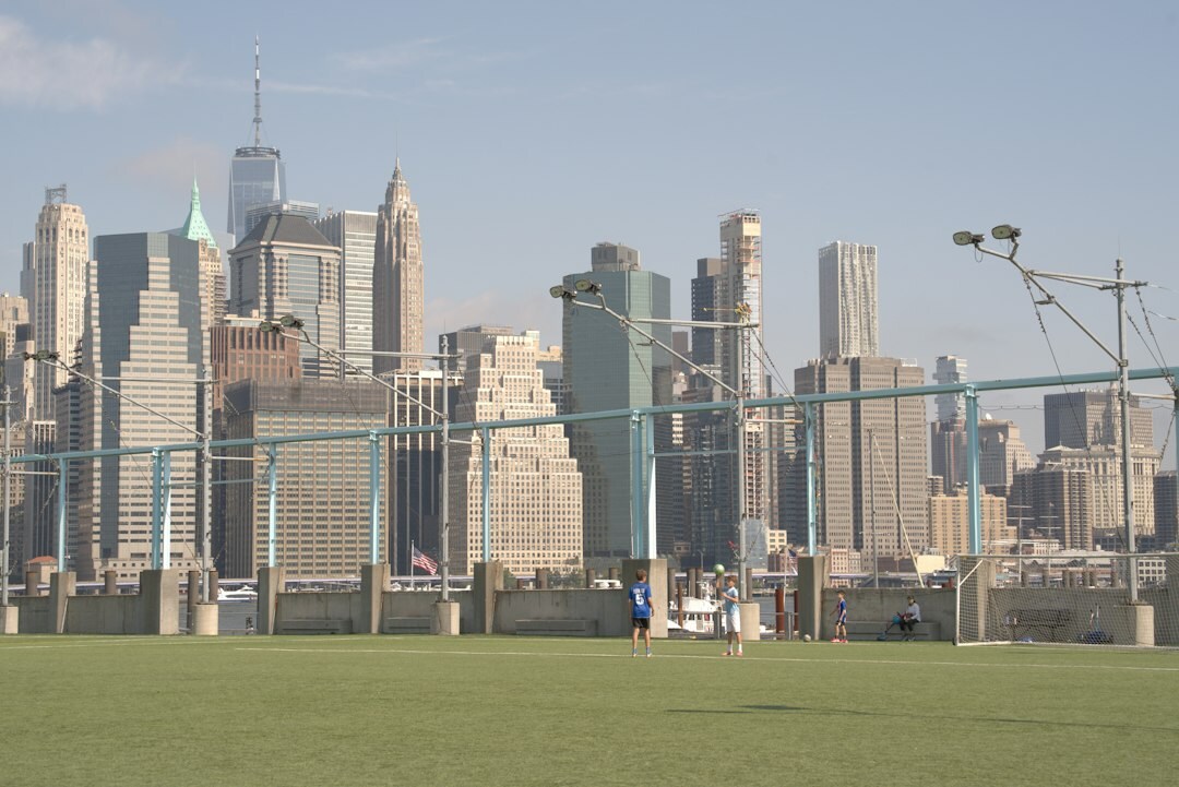 children playing in field