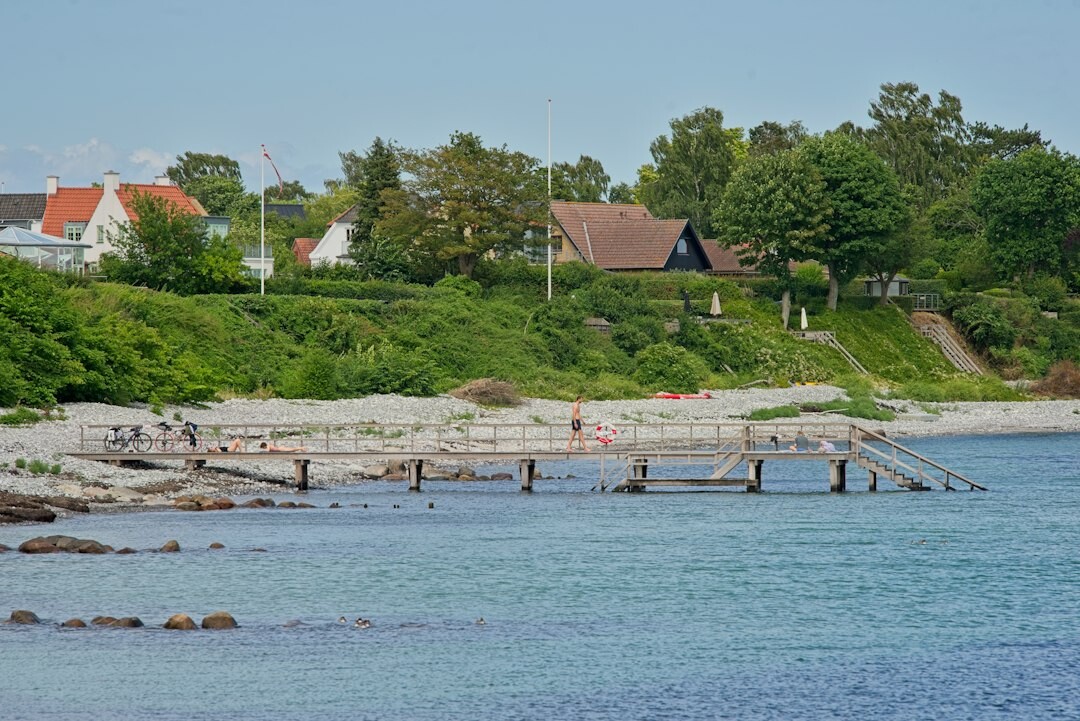 elderly person in danish village